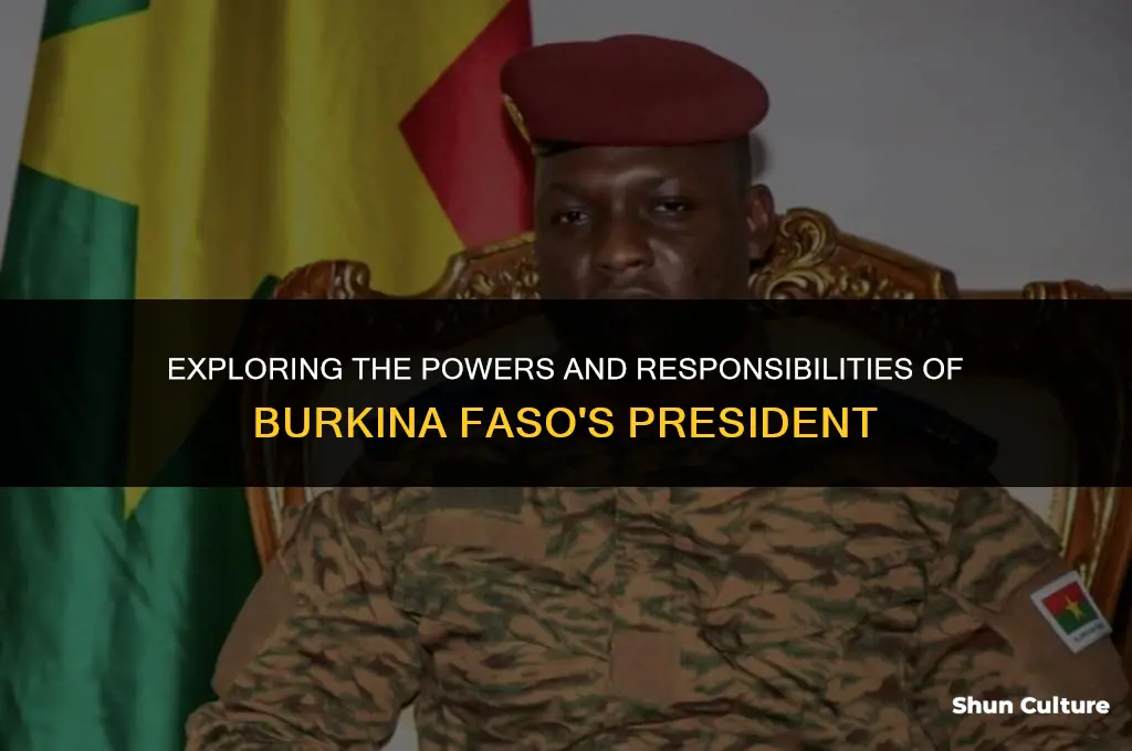 what does the president of burkina faso do