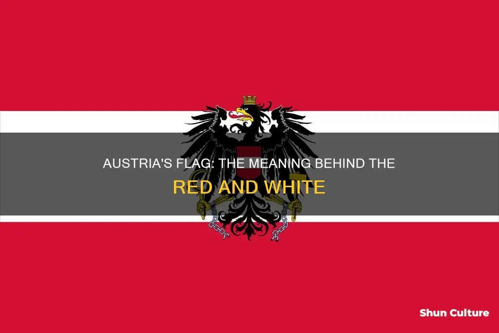 what does the red on austria flag