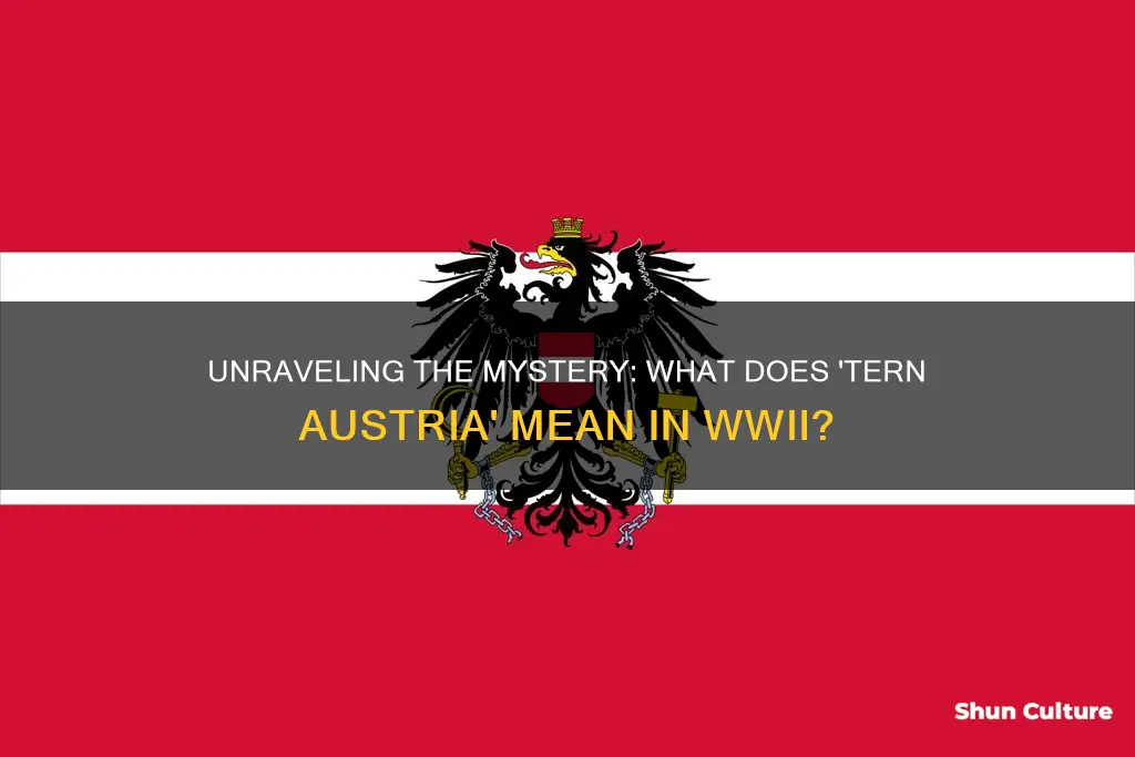 what does the tern austria mean in ww2