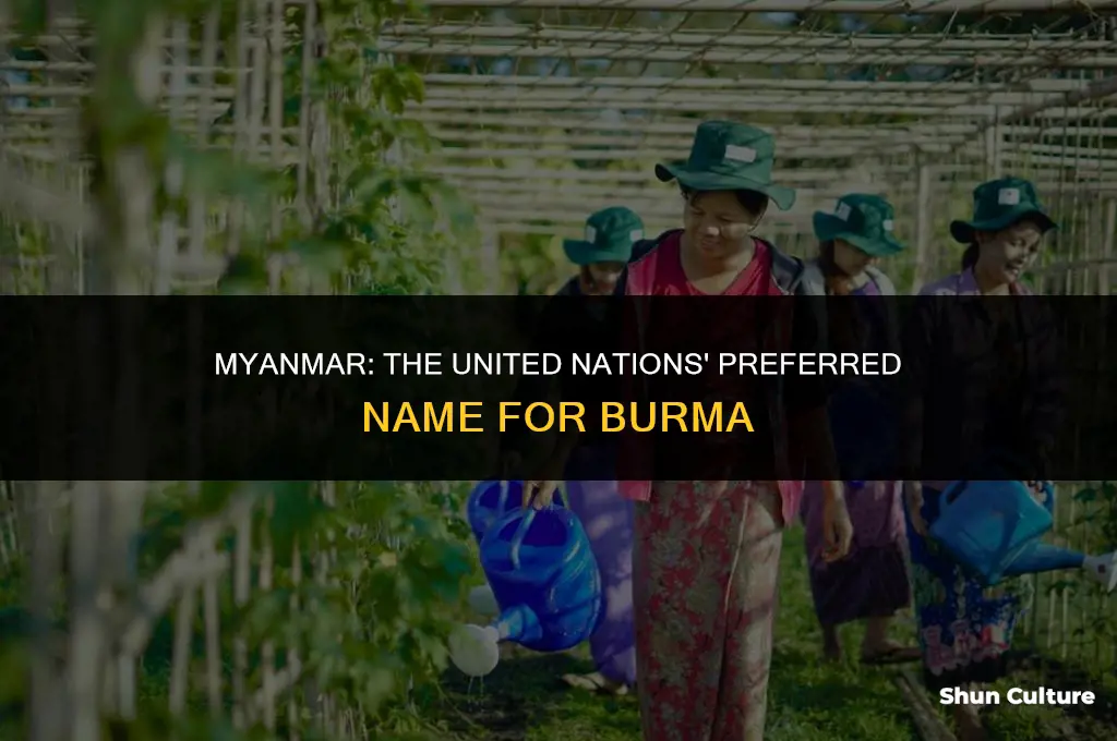 what does the united nations call burma