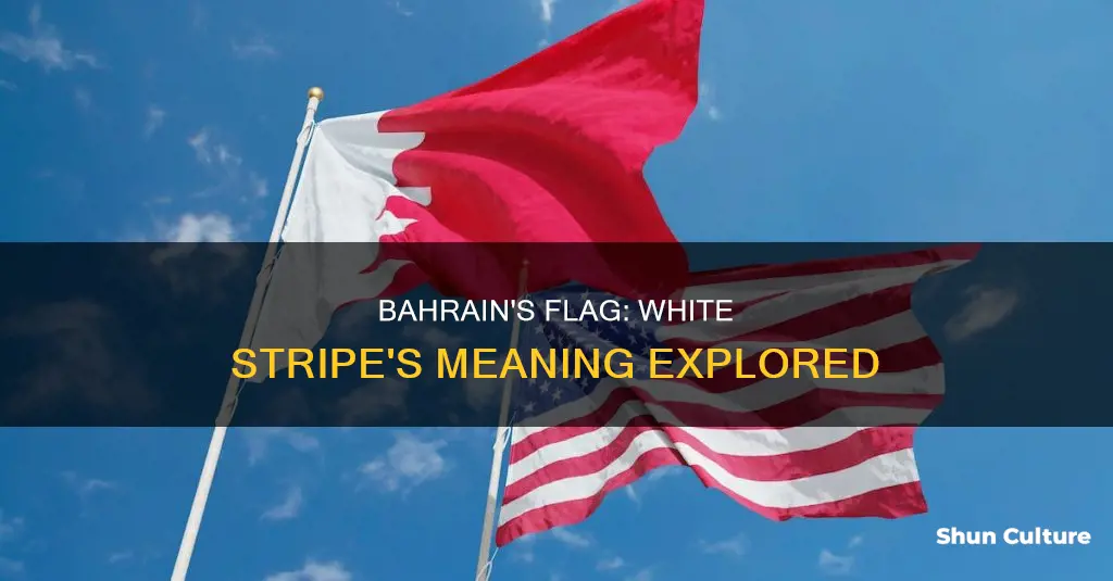 what does the white represent on bahrains flag