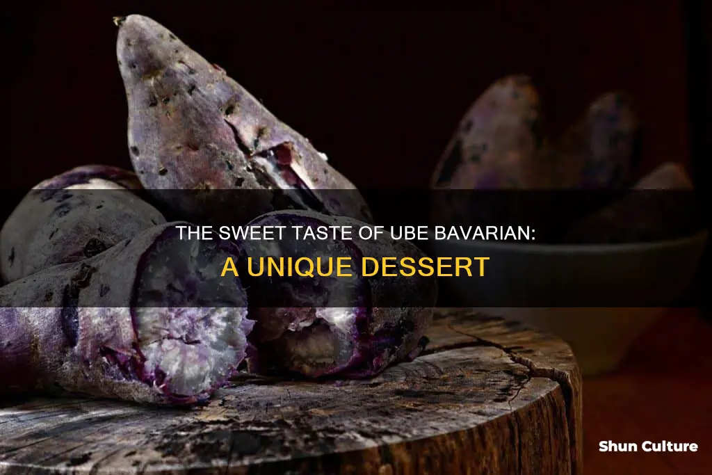 what does ube bavarian taste like