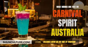 Carnival Spirit: What Free Drinks Are Offered?