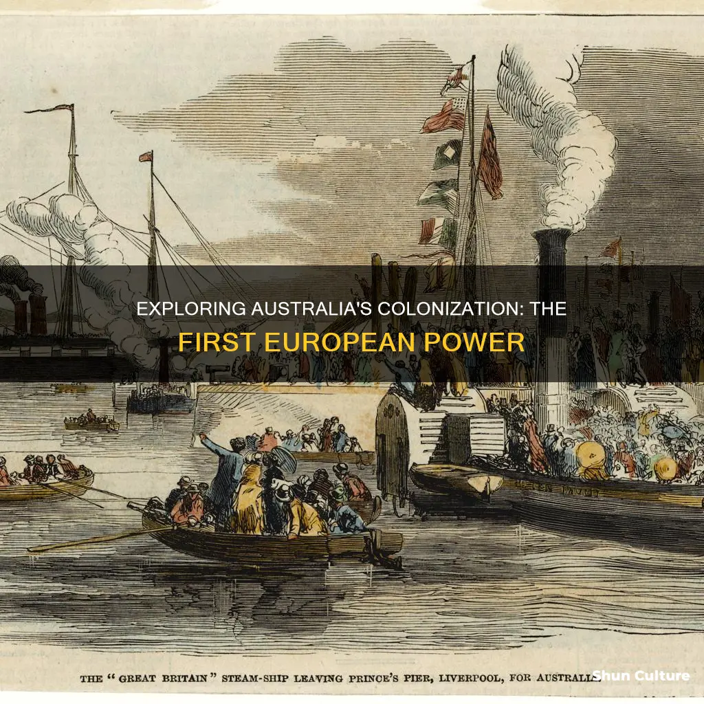 what european country first colonized australia