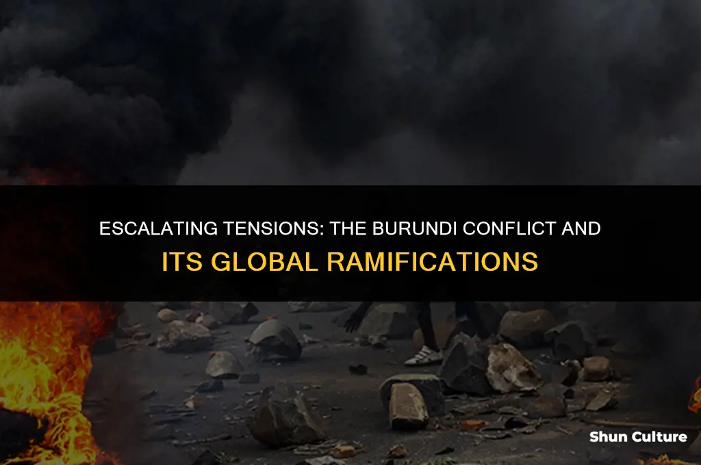 what event resulted from strained relations between burundi