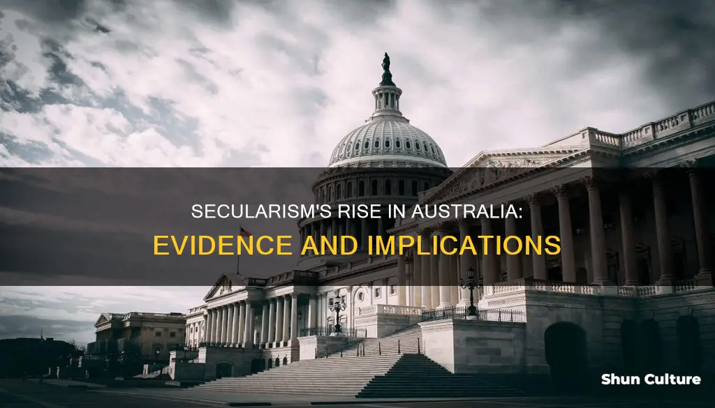 what evidence is there of growing secularism in australia