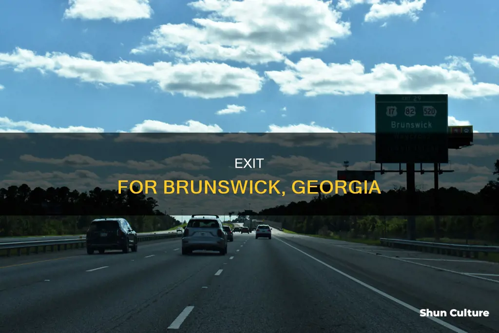 what exit number is brunswick georgia on i-95