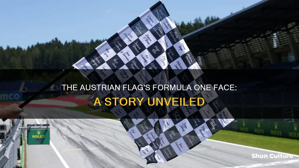 what face was on austrian flag flying over formula one