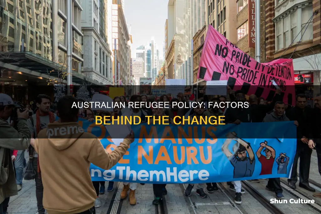 what factors went into the change in australian refugee policy