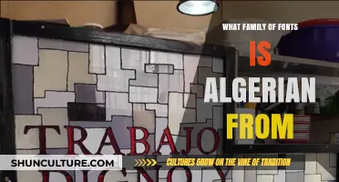 Algerian Font Family: Unveiling Its Typographic Origins and Classification