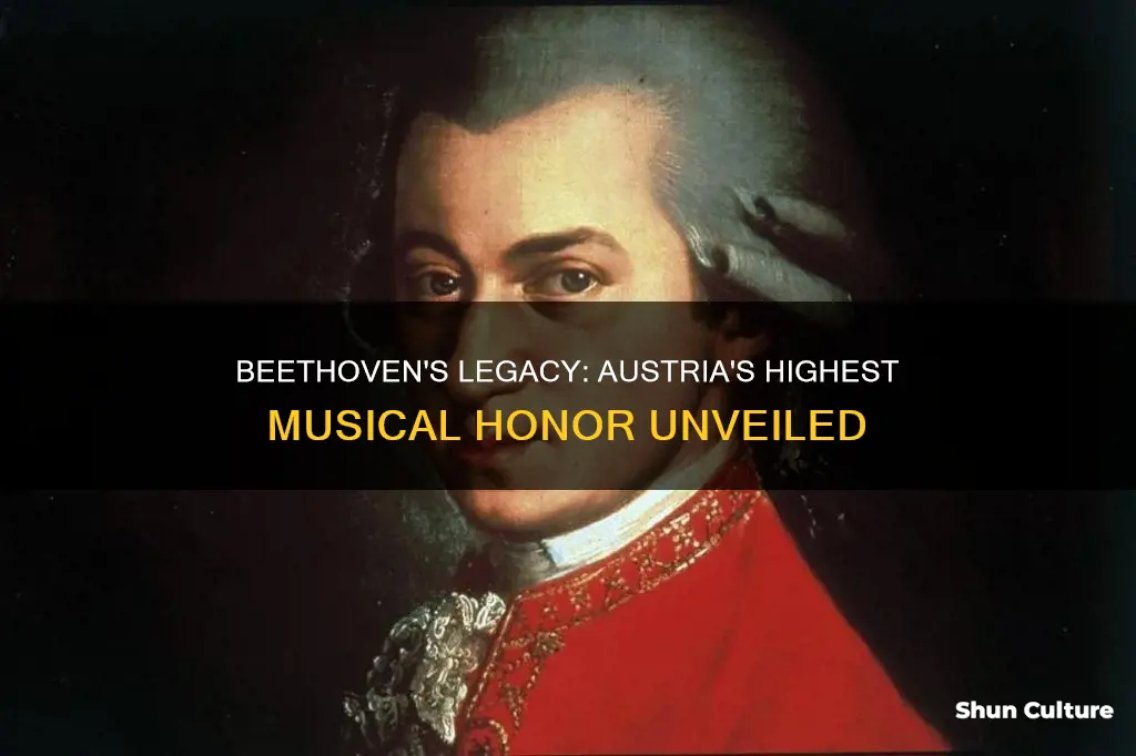 what famous composer was awarded austrias highest musical honor