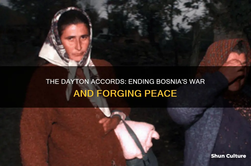 what finally brought an end to the war in bosnia