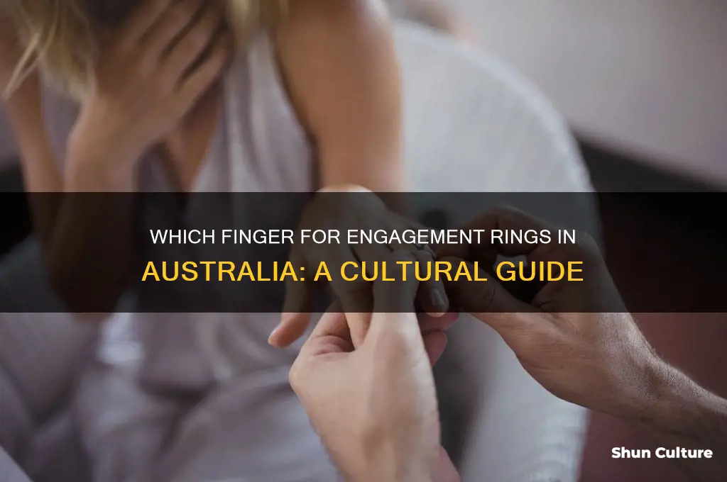 what finger does an engagement ring go on australia