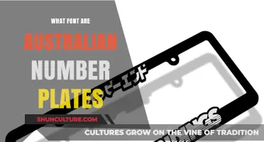 Australian License Plates: Unique Font, Unique Identity