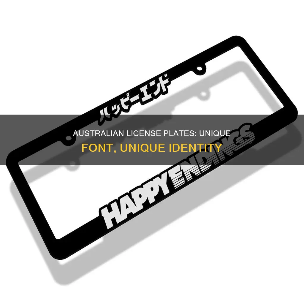 what font are australian number plates