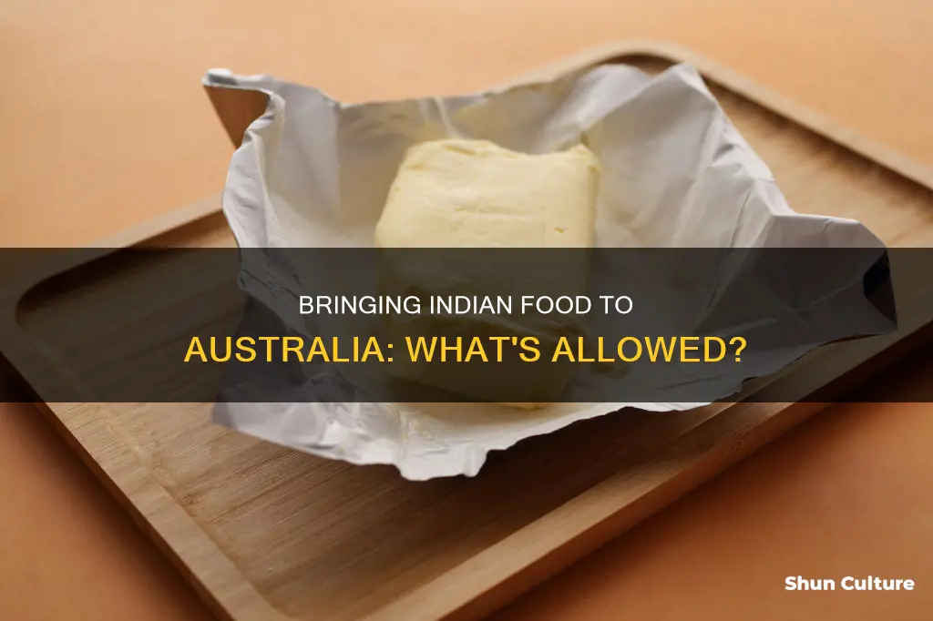what food items are allowed into australia from india