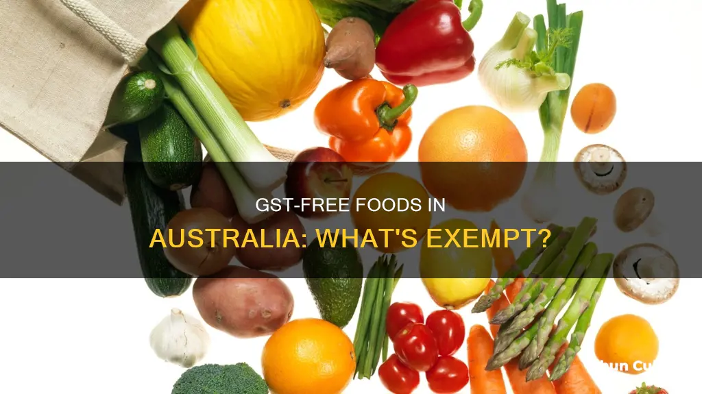 what foods are gst free in australia