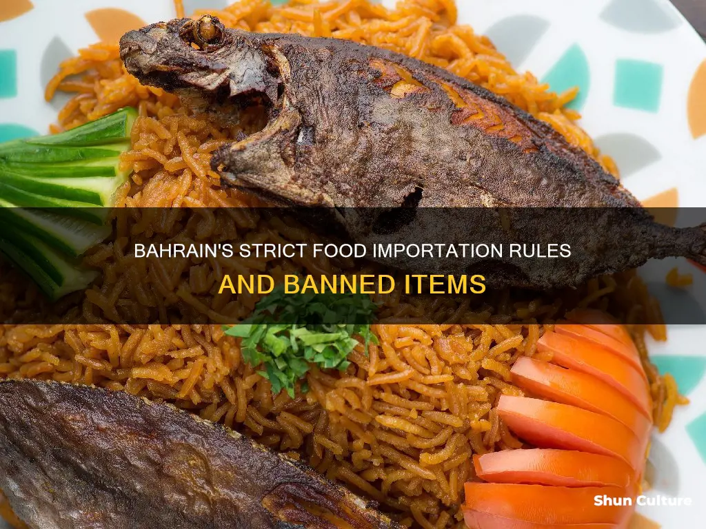 what foods not allowed to bahrain