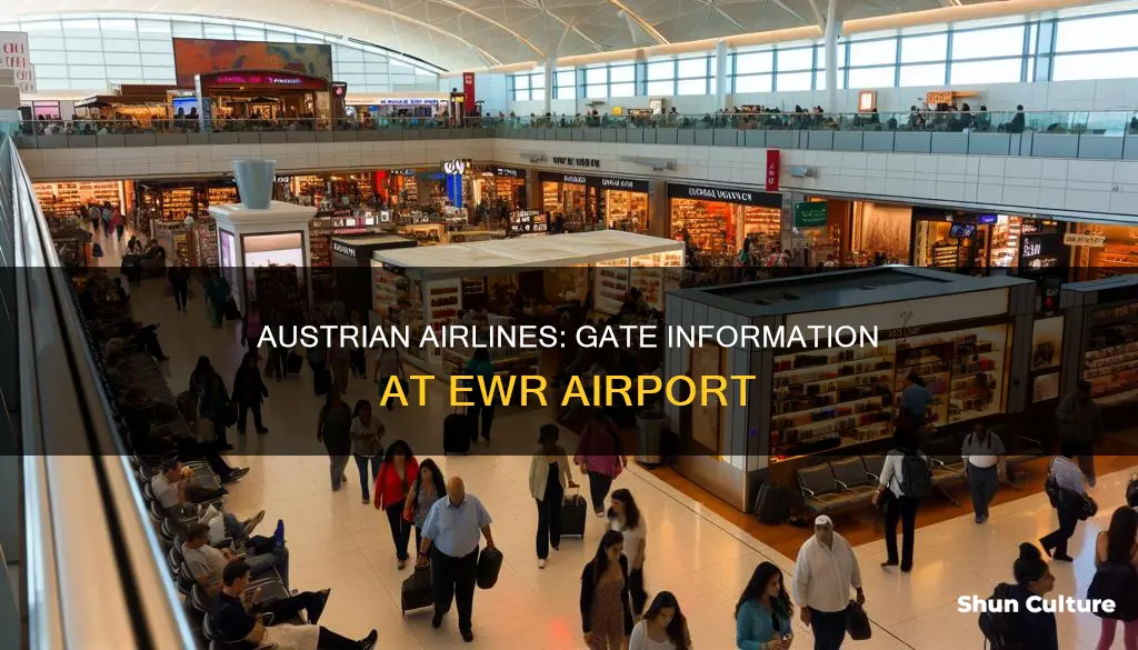 what gates at ewr are austrian airlines