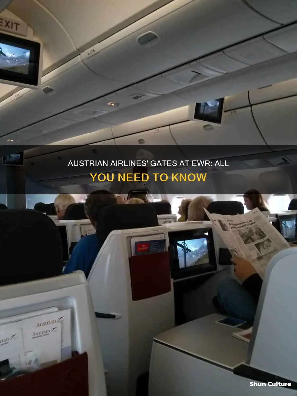 what gates at ewr are austrian airlines