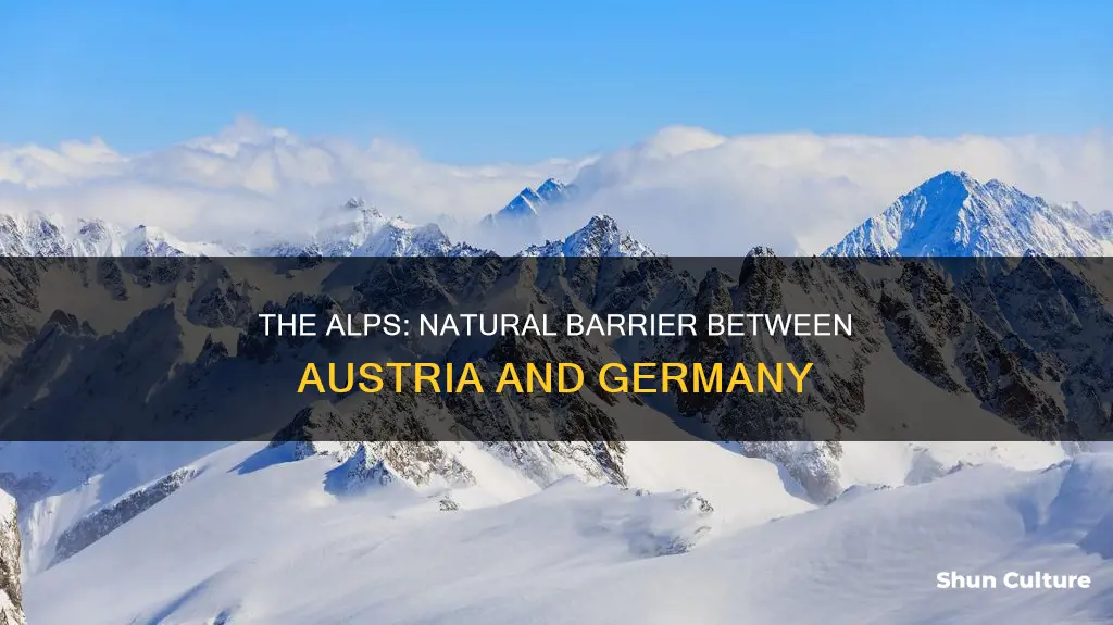 what geographical separates austria and germany