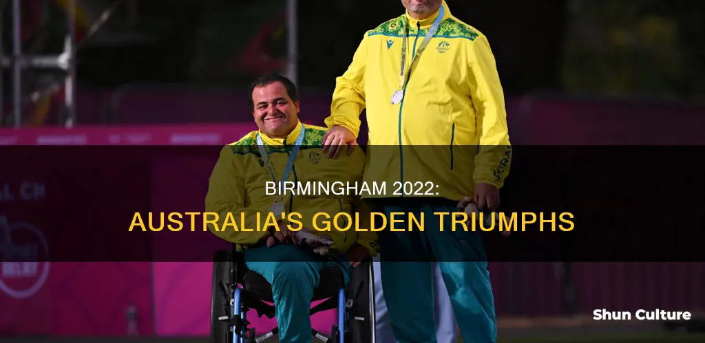 what gold medals have australia won so far in birmingham
