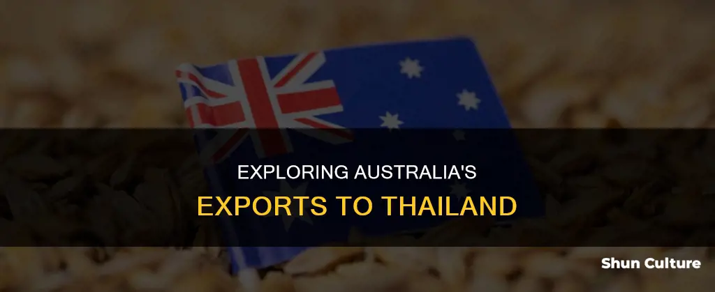 what goods does australia export to thailand
