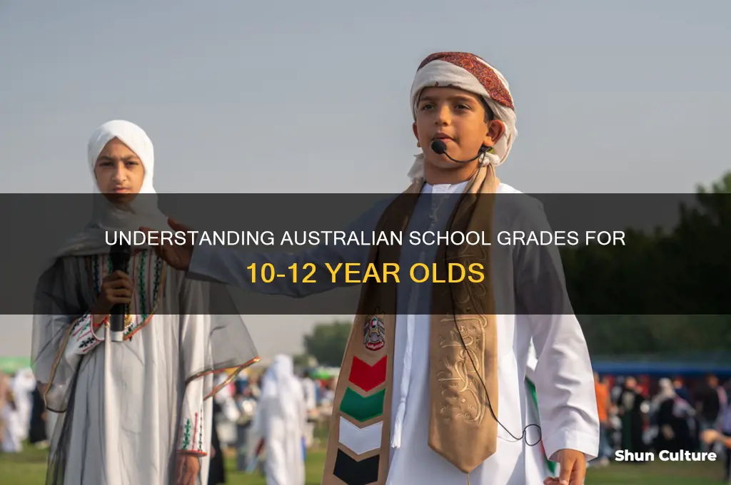 what grade are 10 12 year olds in australia