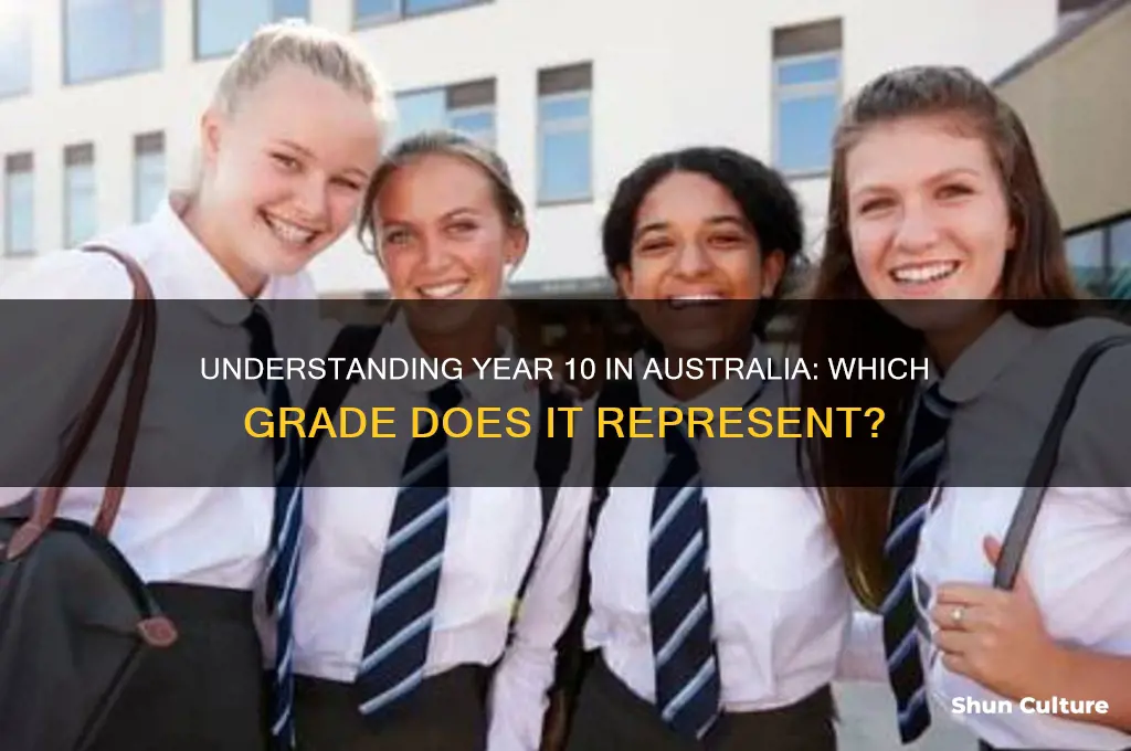 what grade is year 10 in australia