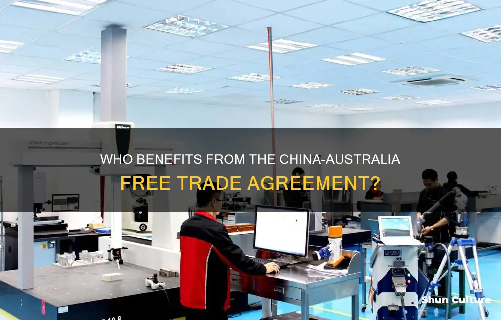 what groups support china australia free trade agreement