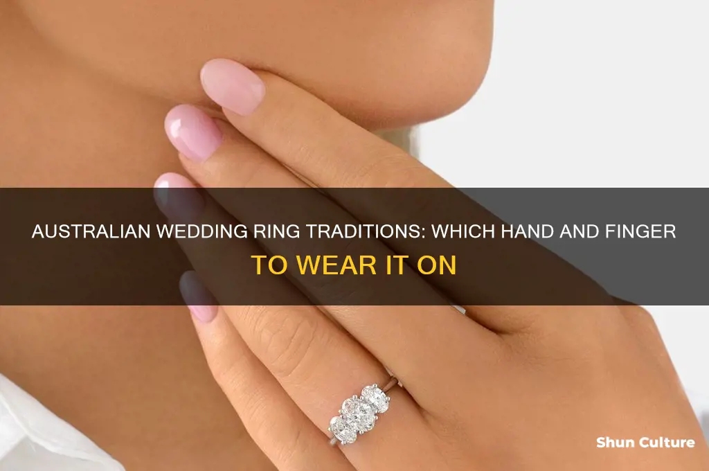 what hand does the wedding ring go on in australia