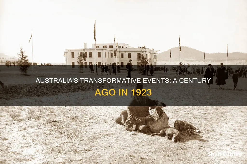 what happened 100 years ago in australia