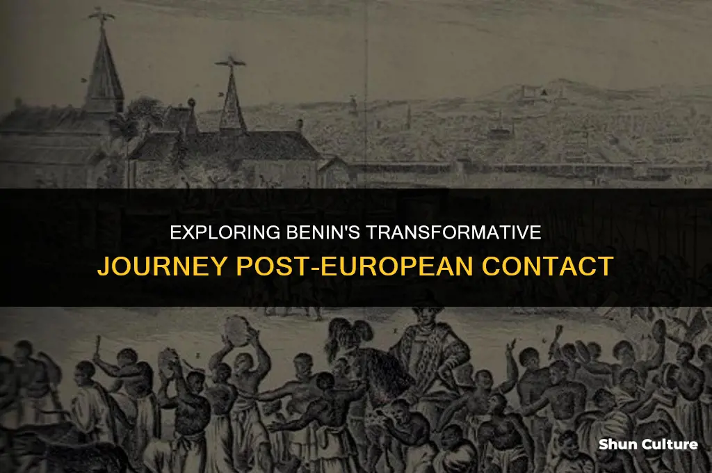 what happened after european countries first made contact with benin