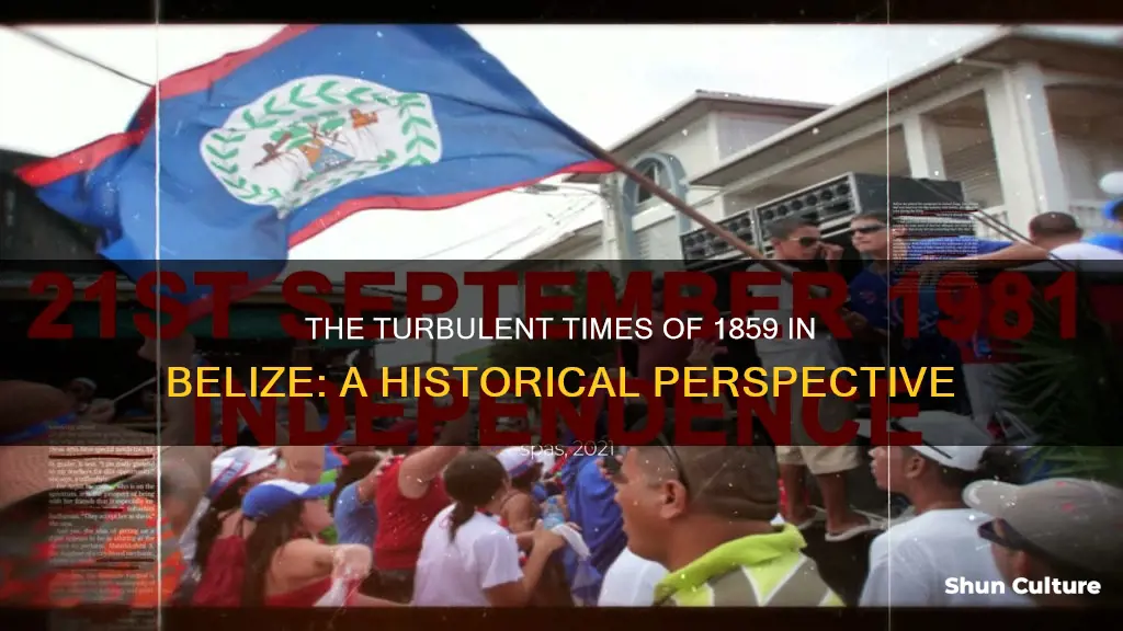 what happened in 1859 in belize