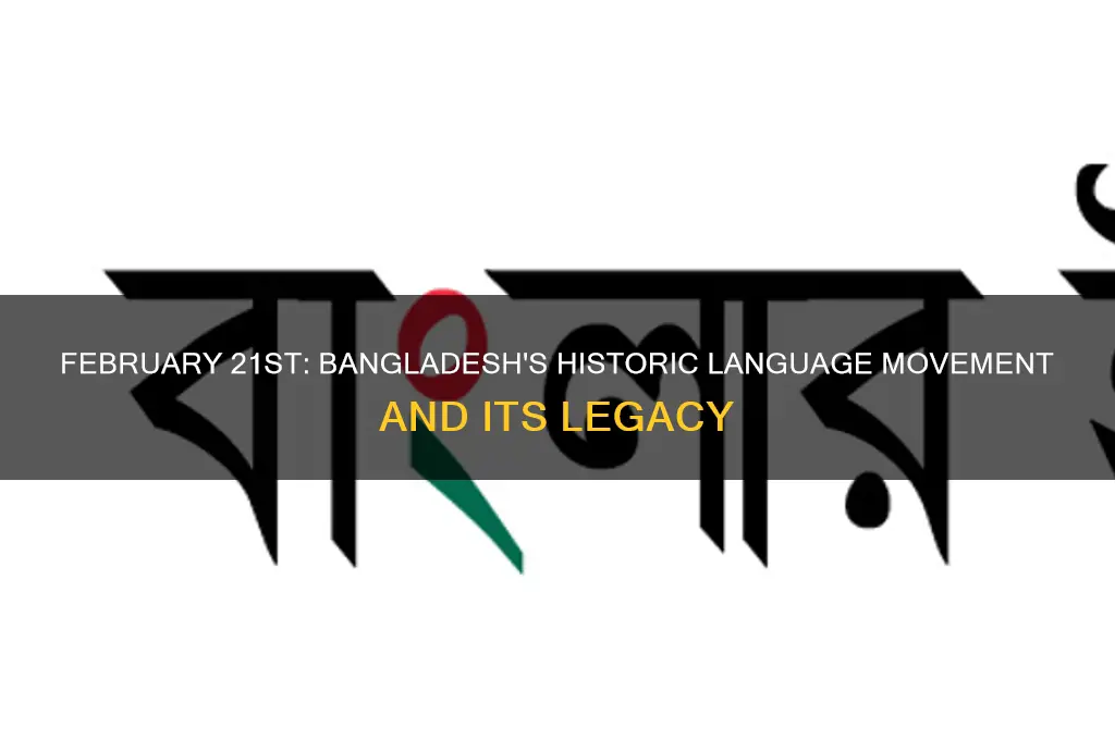 what happened in 21st february in bangladesh