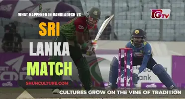Bangladesh vs Sri Lanka Match: Key Moments and Highlights