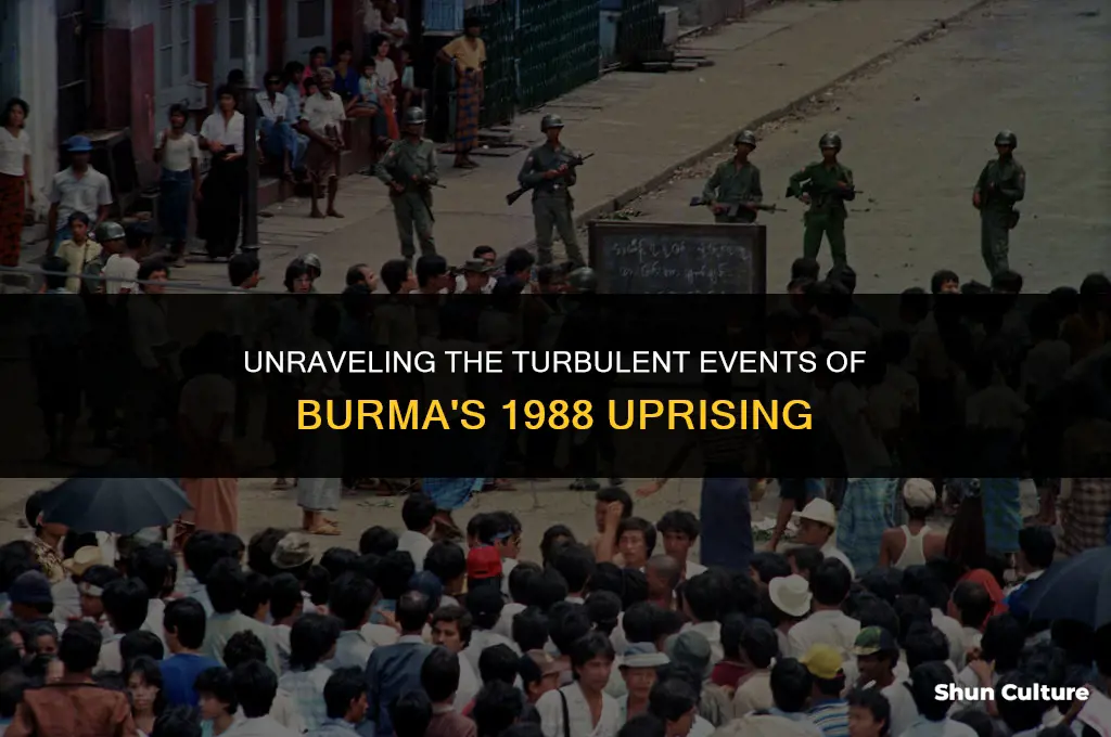 what happened in burma in 1988
