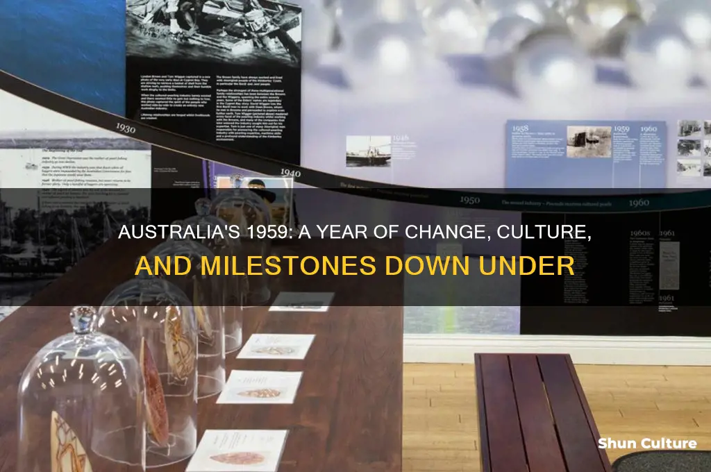 what happened in the year 1959 in australia