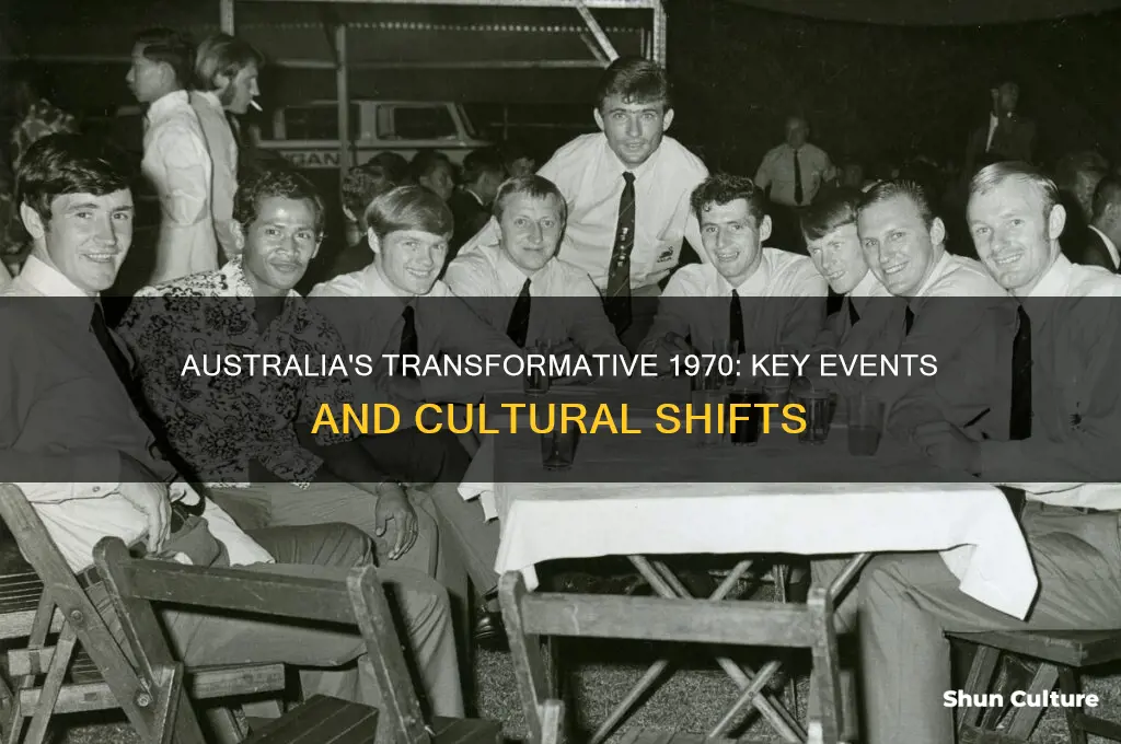 what happened in the year 1970 in australia