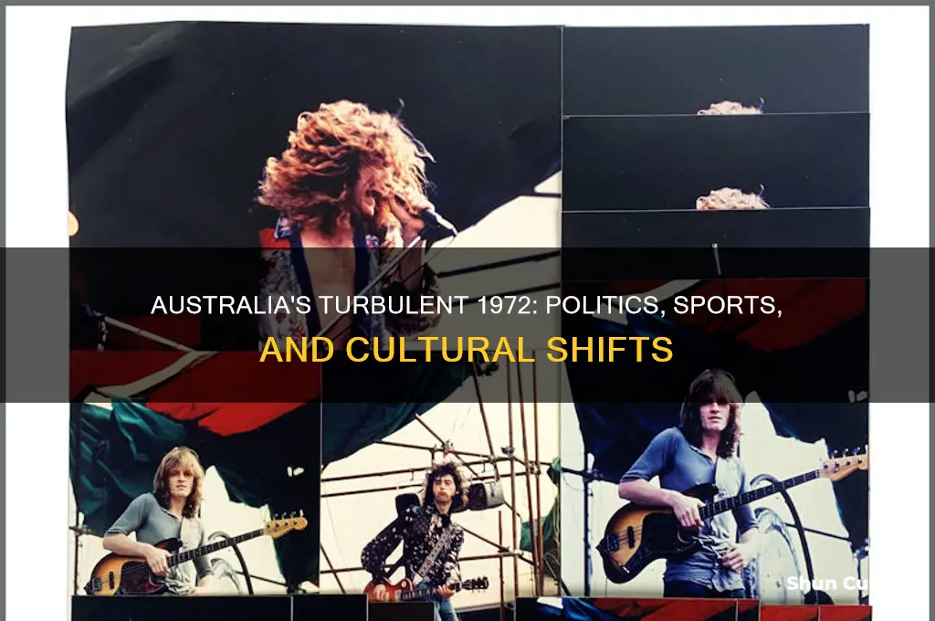 what happened in the year 1972 in australia