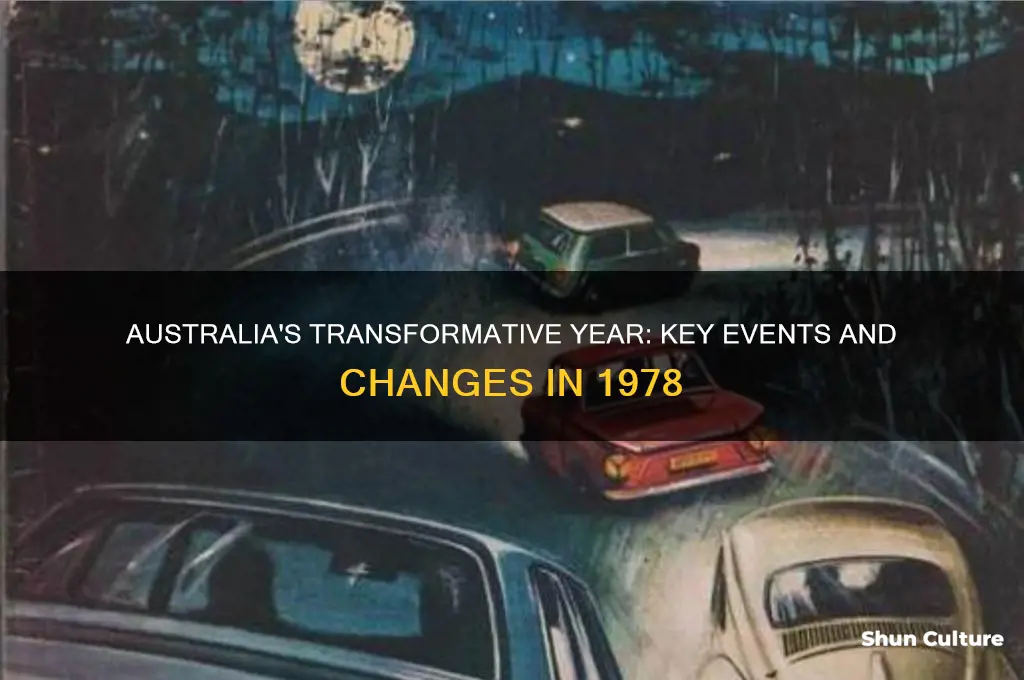 what happened in the year 1978 in australia