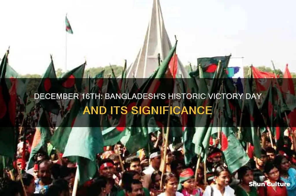 what happened on 16 december in bangladesh