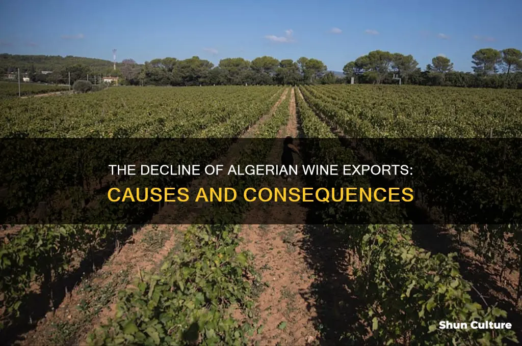 what happened to algerian wine exports