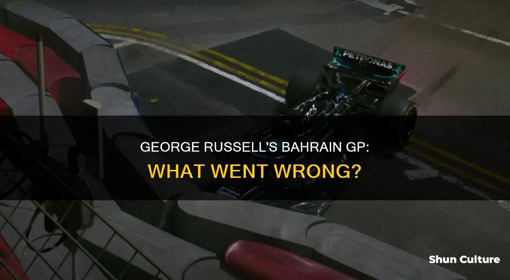 what happened to george russell in bahrain