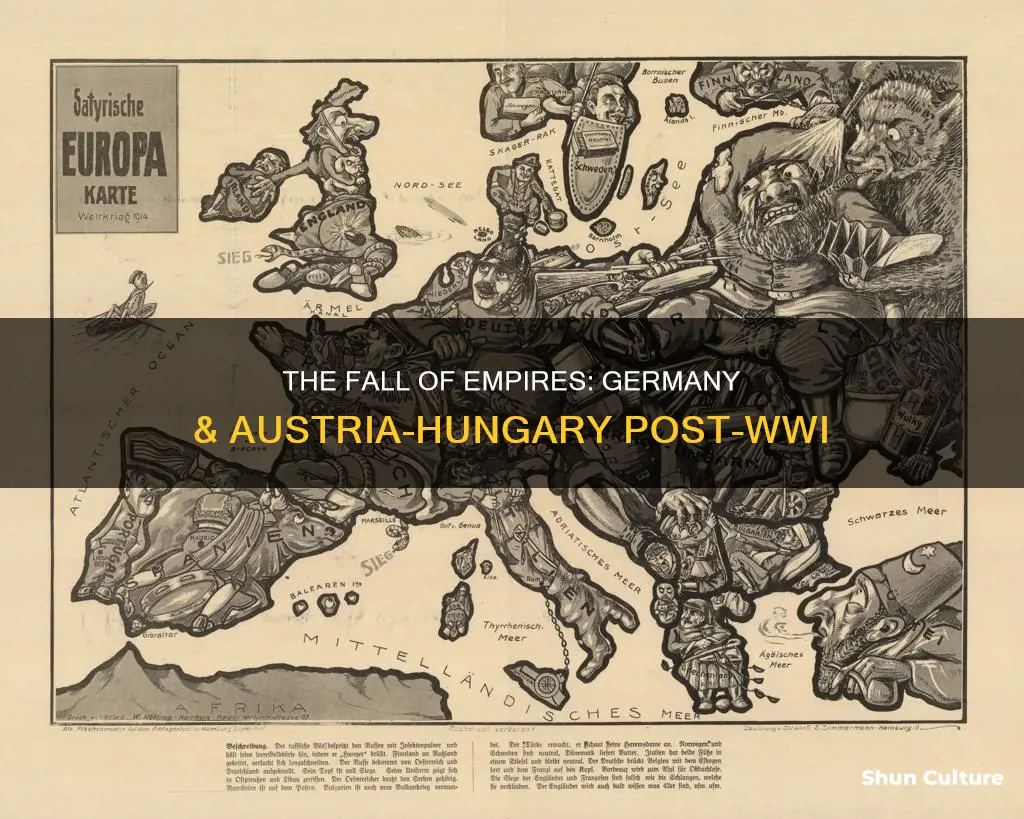 what happened to germany and austria-hungary after wwi