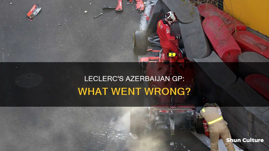 what happened to leclerc in azerbaijan