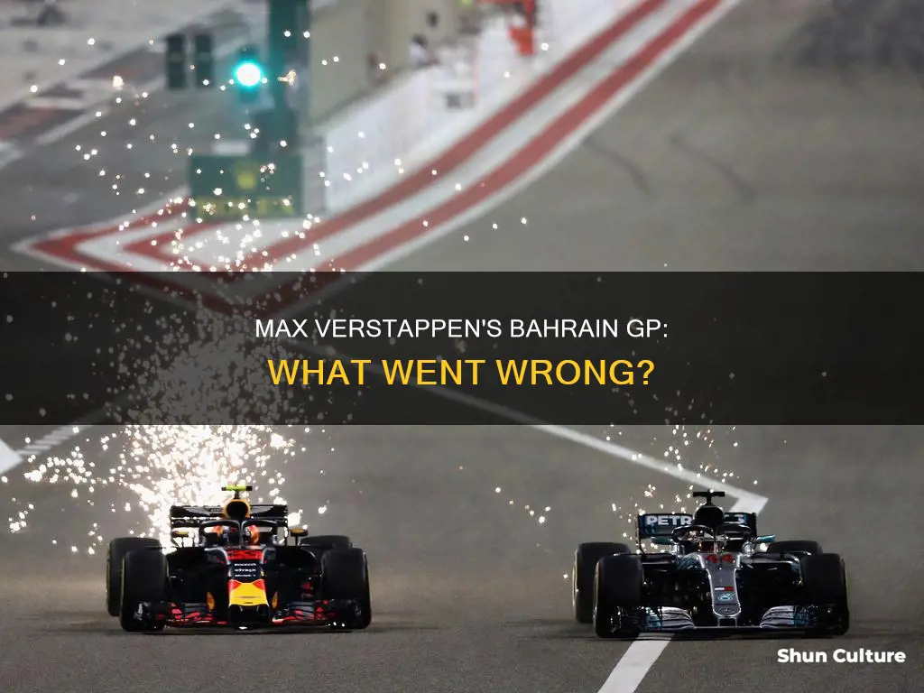 what happened to max verstappen bahrain