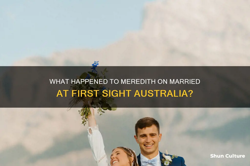 what happened to meredith first sight australia