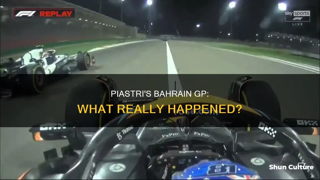 what happened to oscar piastri bahrain