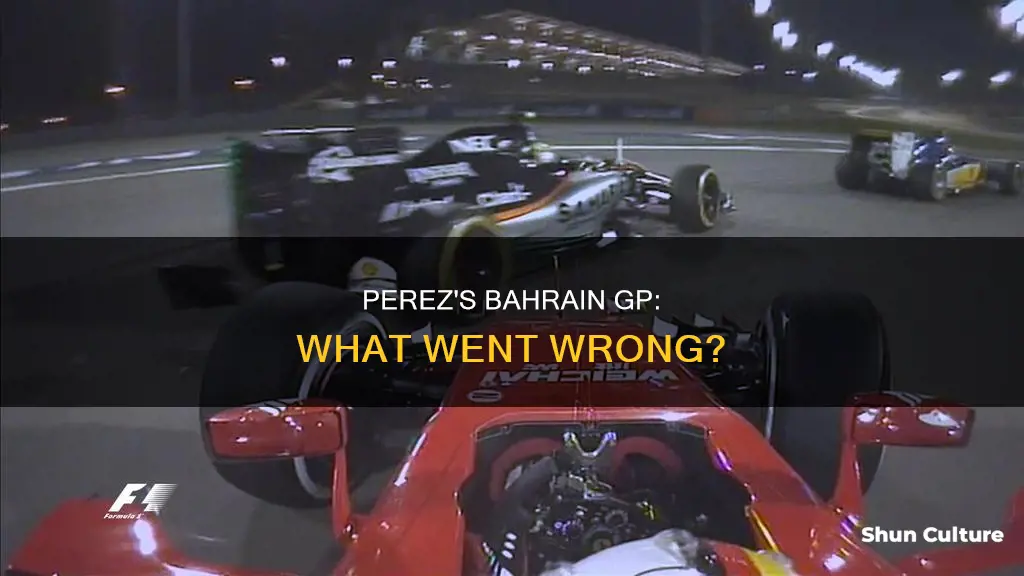 what happened to perez in bahrain